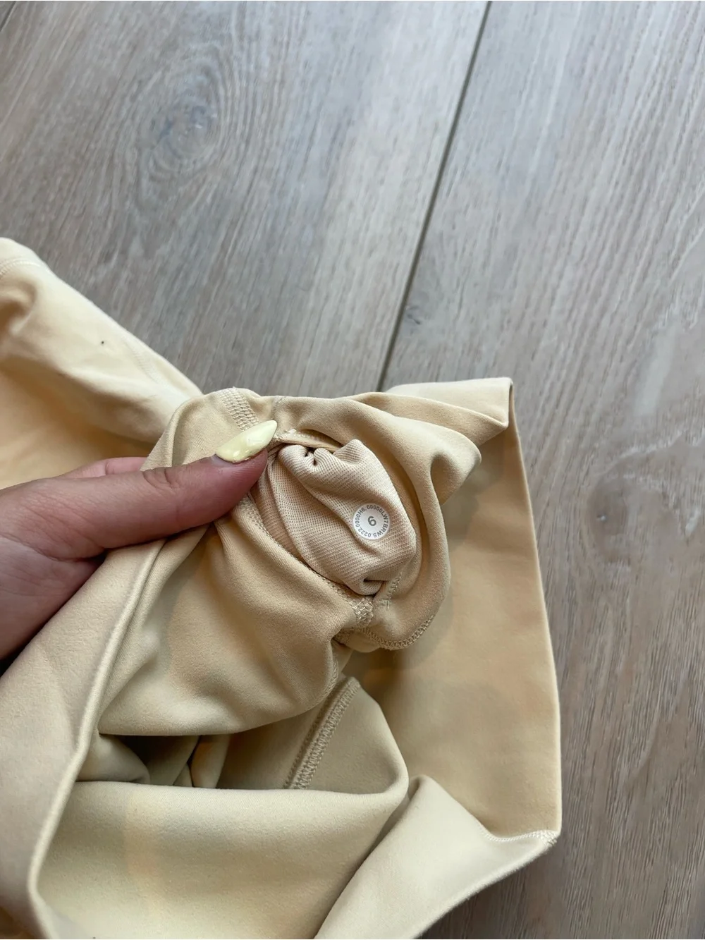 lululemon athletica Women's High-Rise Bike Shorts in Pale Yellow